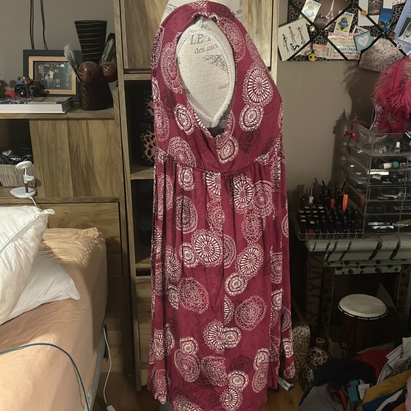 New York & Co Pink Printed Dress - XL - Picture 2 of 5